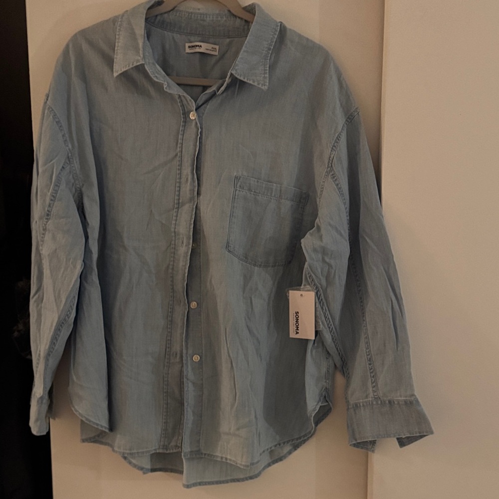Sonoma Denim Blue Casual Shirt